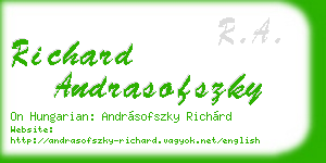 richard andrasofszky business card